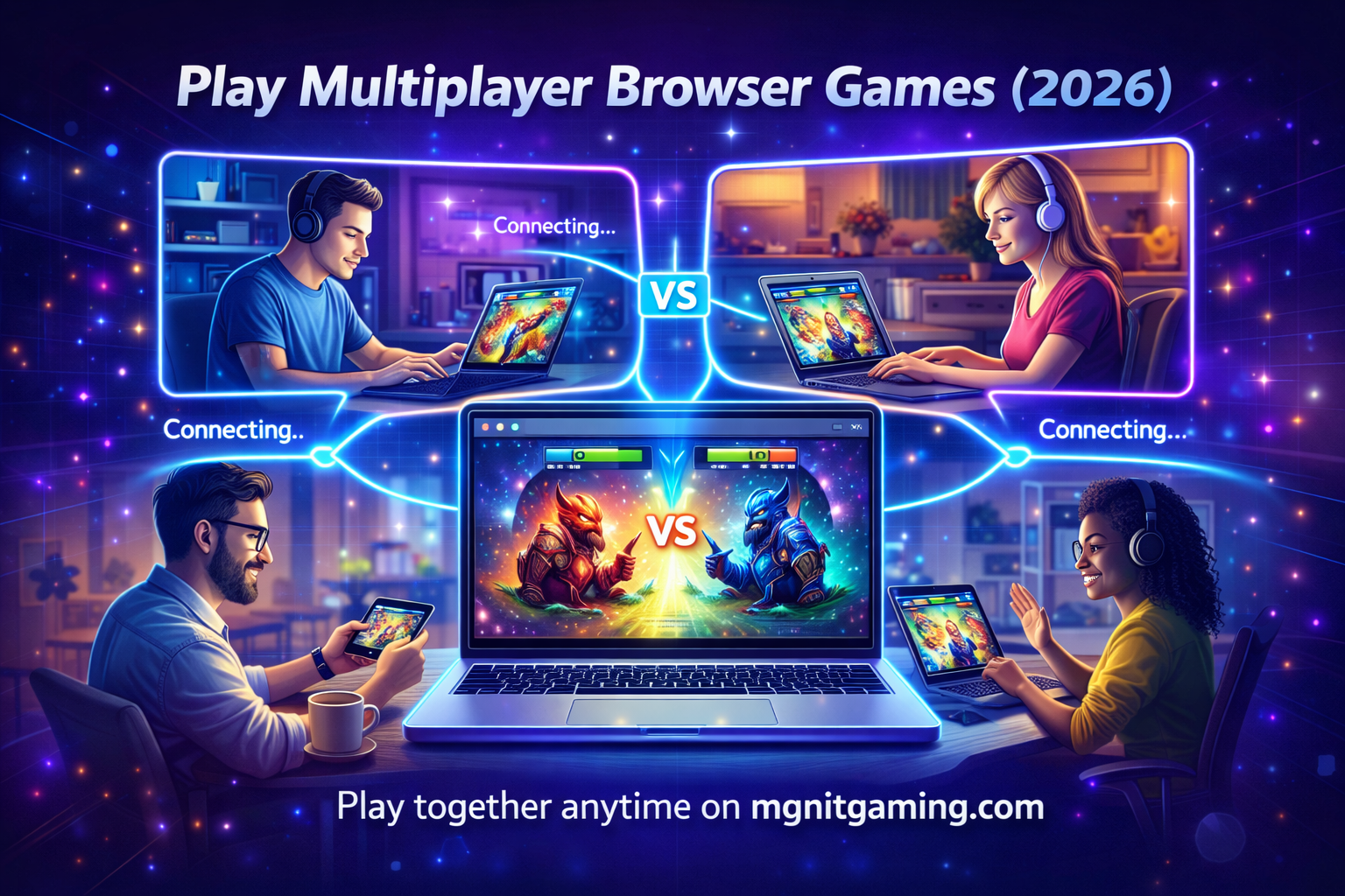 Best Multiplayer Browser Games to Play with Friends in 2026 — Instant, No-Download Fun | MGNiT Gaming